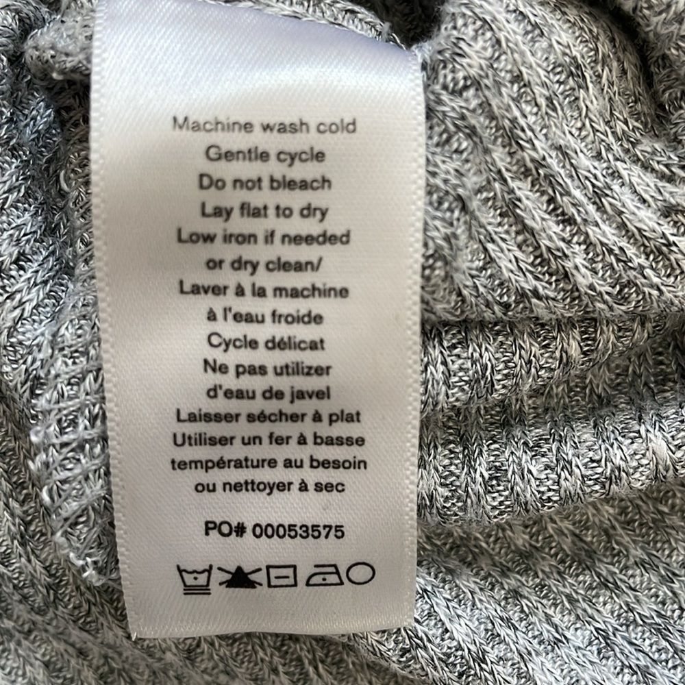rag & bone gray marled long sleeve knit top Sz S - Picture 6 of 6